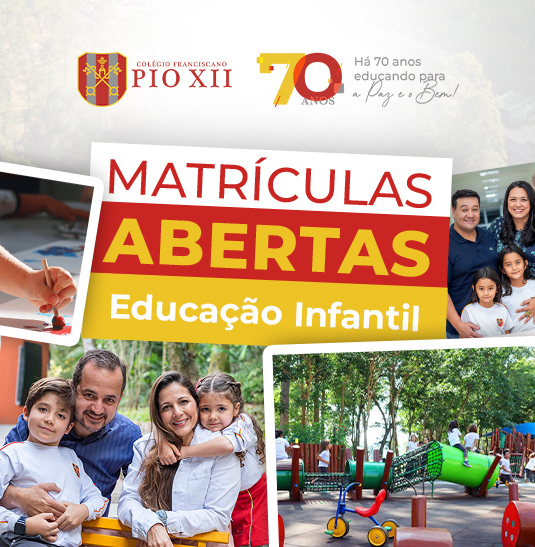 Matrículas Abertas Infantil – Meio do Ano – 2024